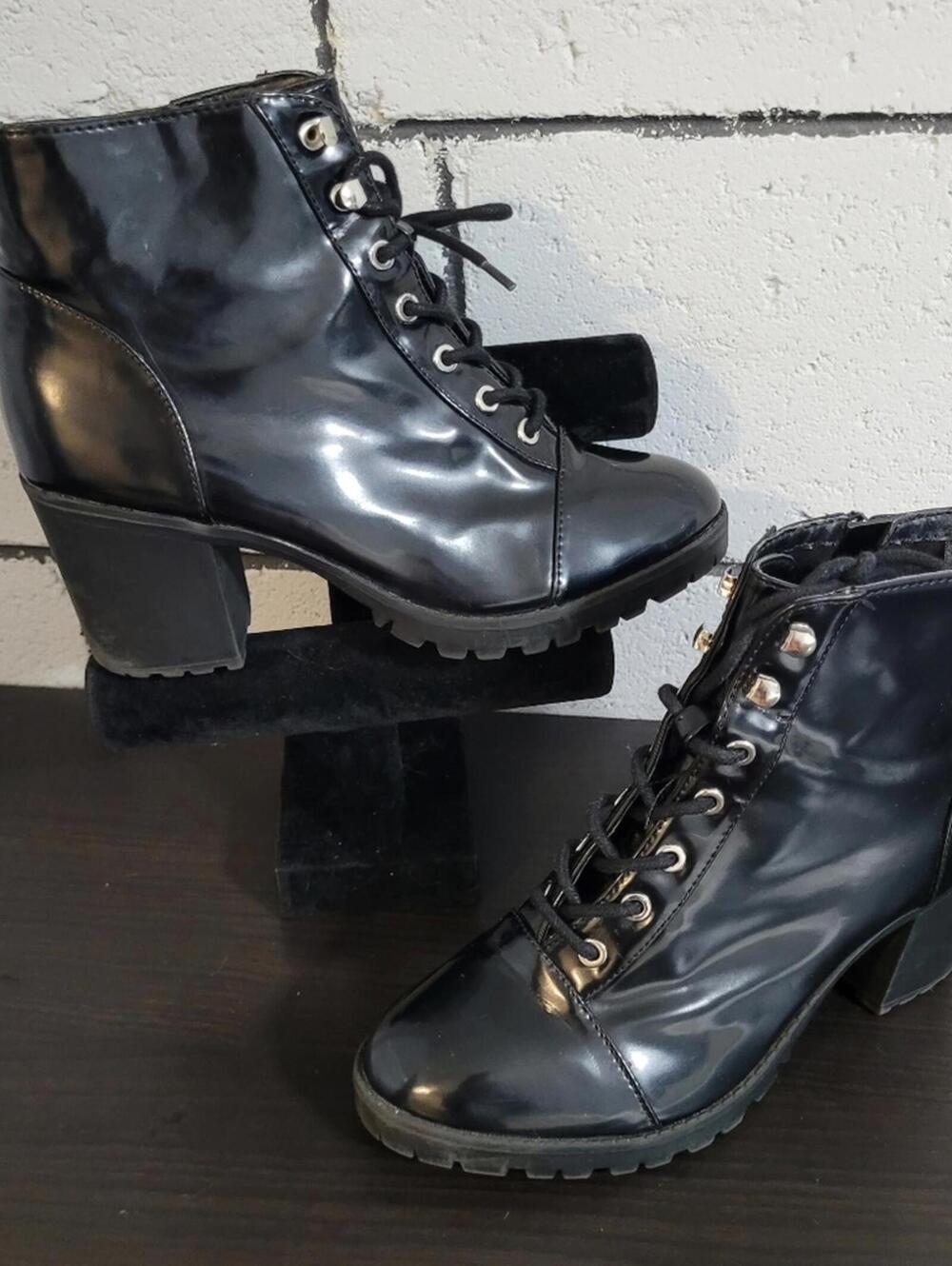 BUNDLE SALE!  Express Black Lace-Up Ankle Boots Sz 10